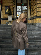 Bruine getailleerde blazer