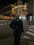 Zwarte getailleerde blazer
